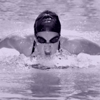 woman swimming